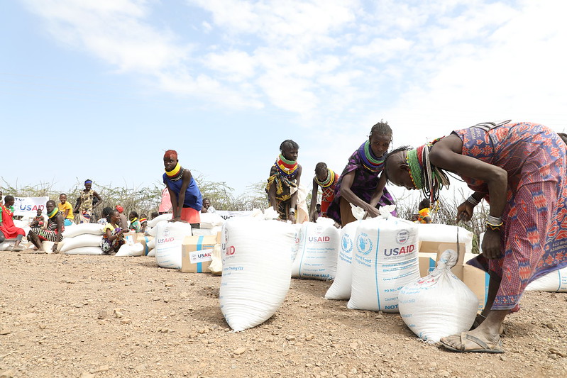 Distribución de alimentos de USAID en Africa del Este