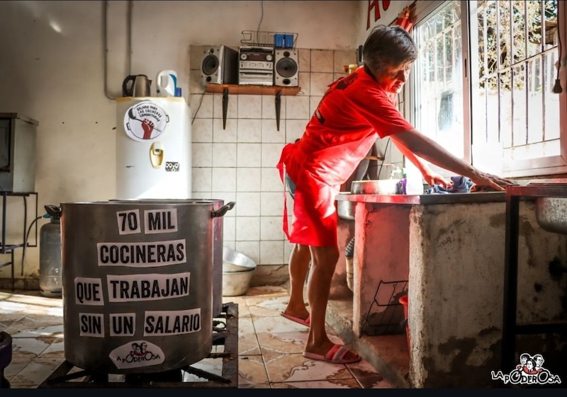 «70 mil cocineras que trabajan sin un salario» y atienden la emergencia alimentaria — Foto La Garganta Poderosa