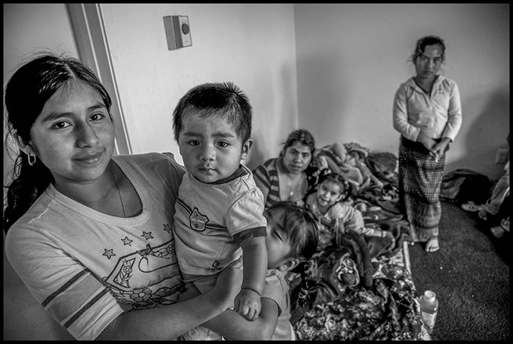 Many Mixtec families live in an apartment complex in Santa Maria