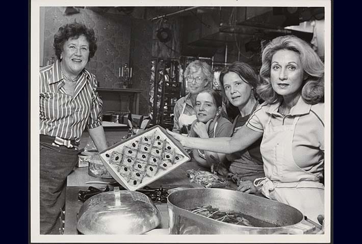 Julia Child en sus clases de cocina