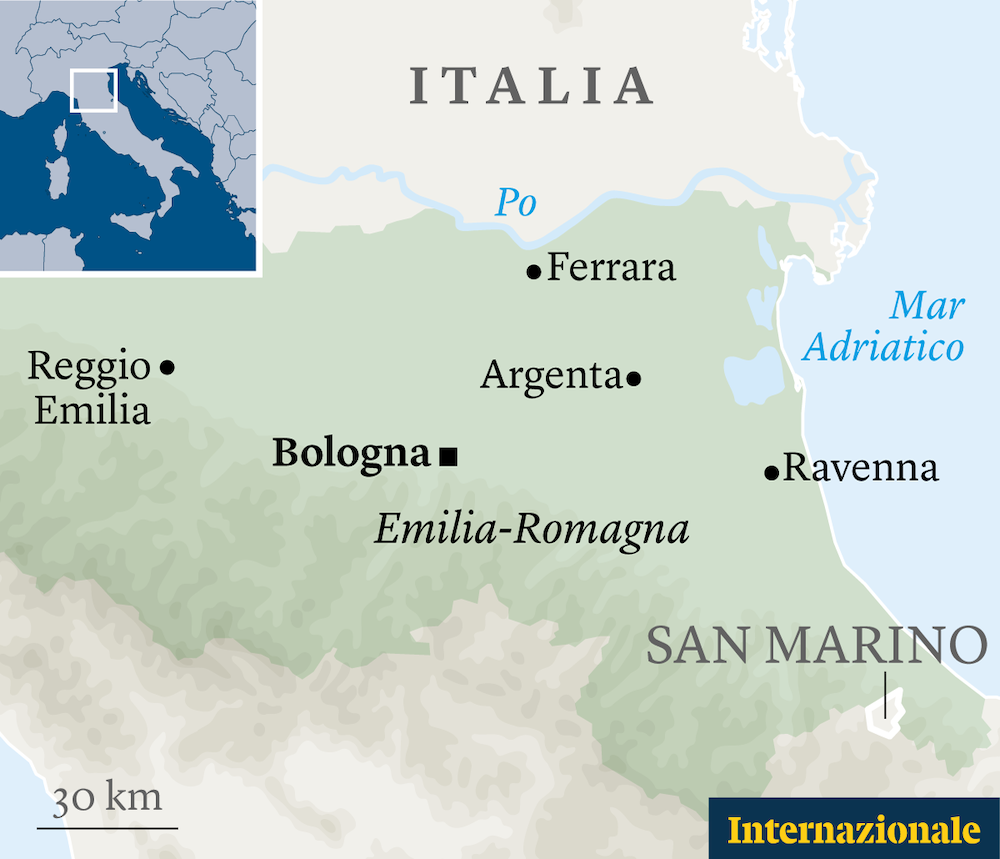 Mapa de Italia