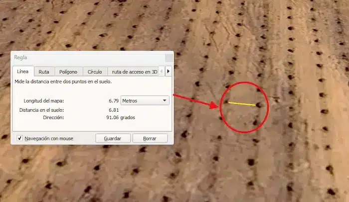 Distancia entre surcos