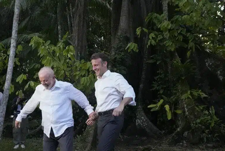 Lula Da Silva y Emmanuel Macron