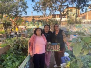 Mujeres en su huerto